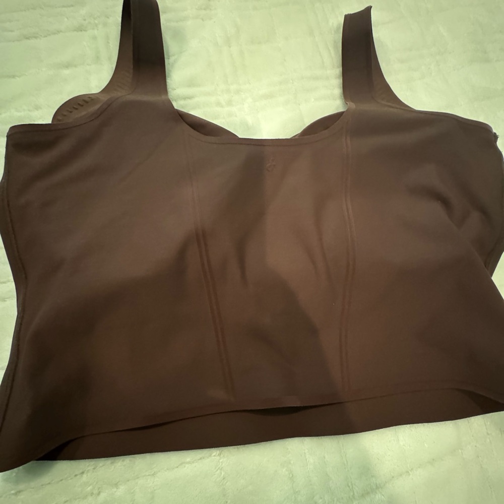 FANKA 2-piece Compression Body Sculpt size Medium workout set. Chocolate color - Picture 4 of 6